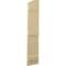 Ekena Millwork Americraft 3-Board (3 Batten) Wood Joined Board-n-Batten Shutters w/Ellipt Top, ARW401BE311X77NTH, PR ARW401BE311X77NTH - alternate 7